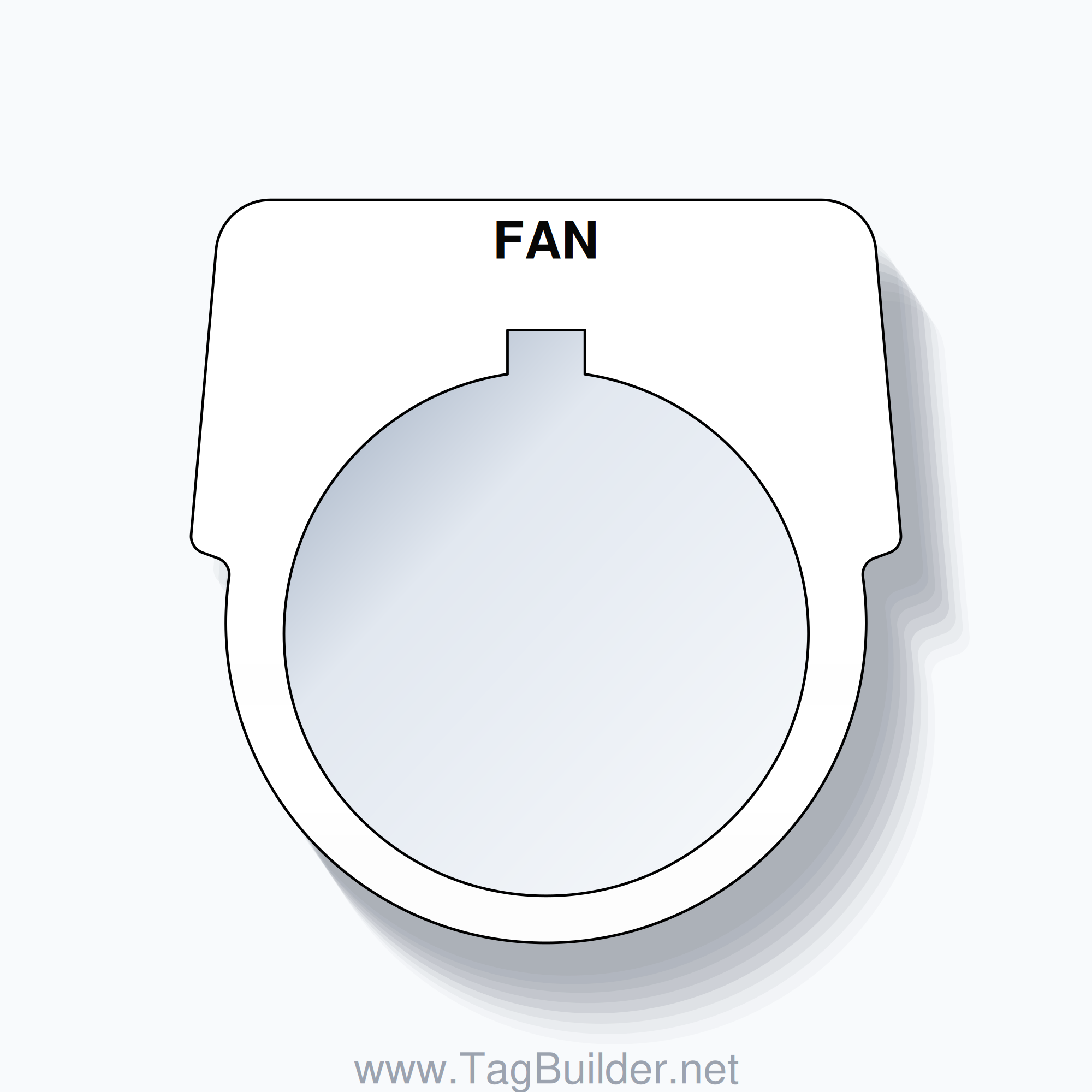 30mm Ring Tag – FAN, Single-Line Harmony 9001K, Allen-Bradley ...