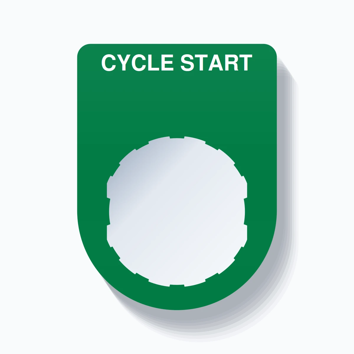 22mm Ring Tag – CYCLE START, Single-Line Slim, Schneider Electric ...