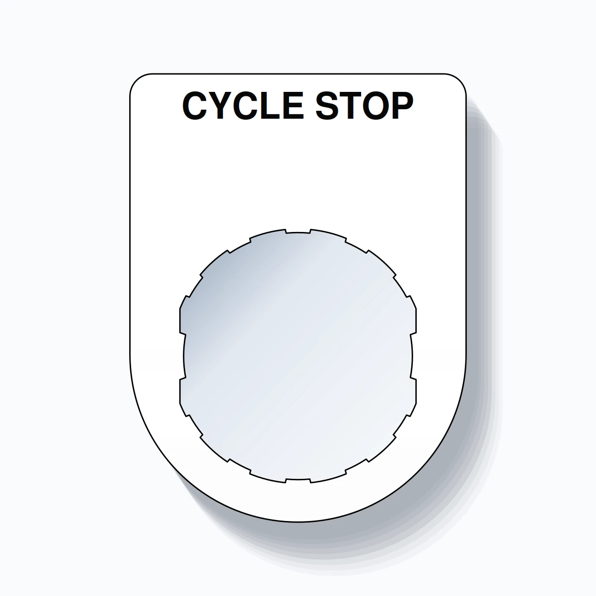 22mm Ring Tag – CYCLE STOP, Single-Line Slim, Schneider Electric ...