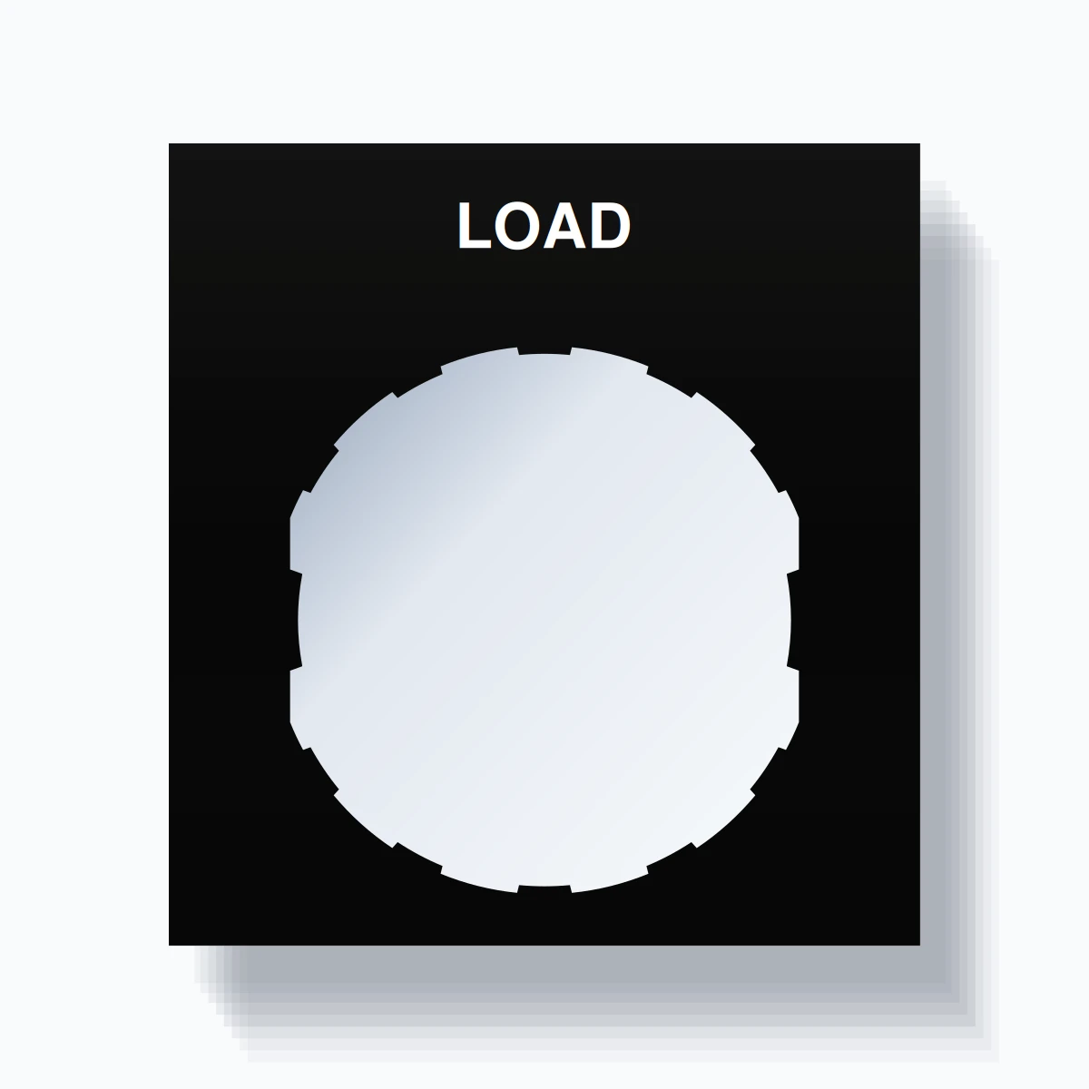 Electrical Load Tag 22mm Ring Tag – LOAD, Single-Line Square, Schneider Electric Compatible ...