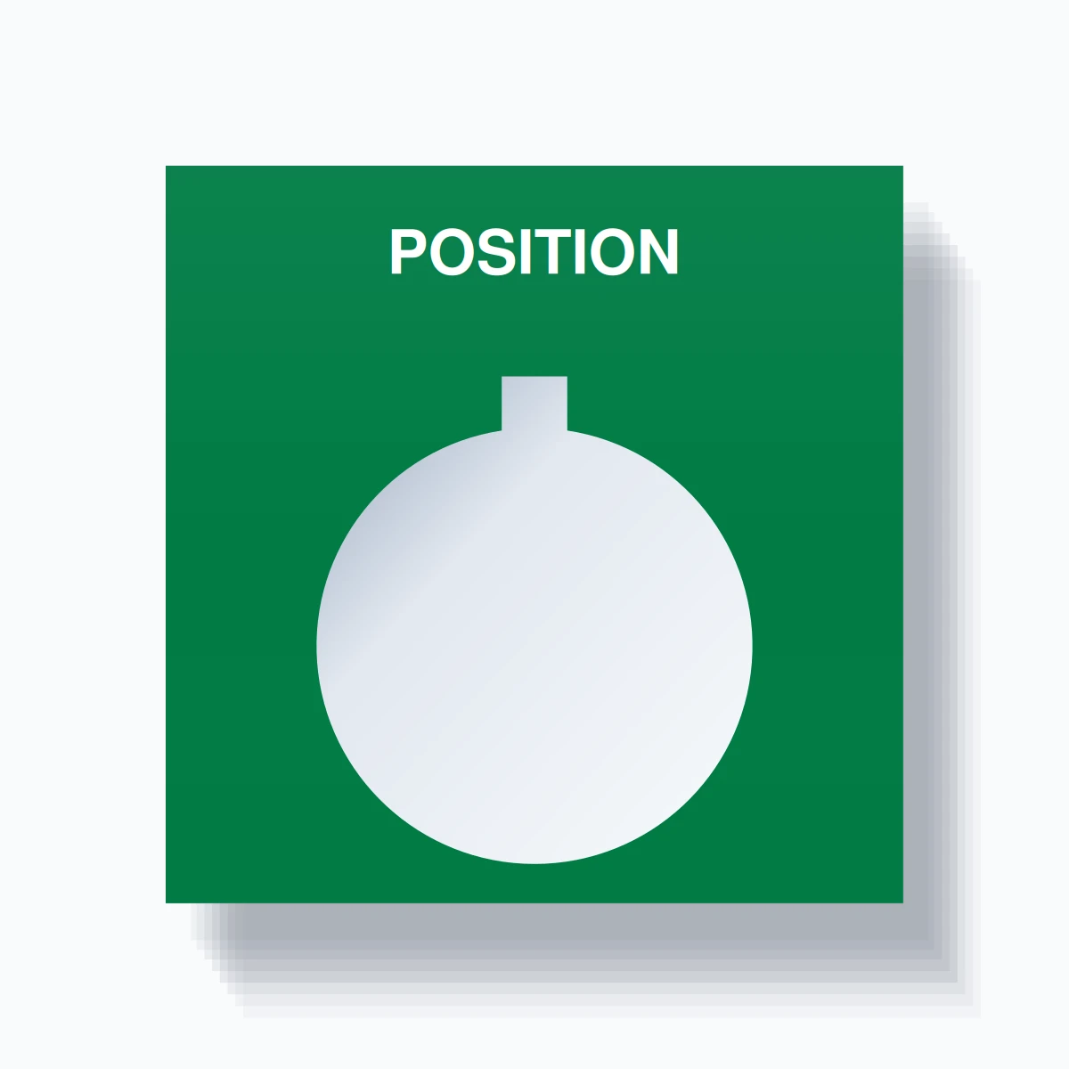 Position Tag Card 22mm Ring Tag – POSITION, Single-Line Square, Allen-Bradley Compatible ...