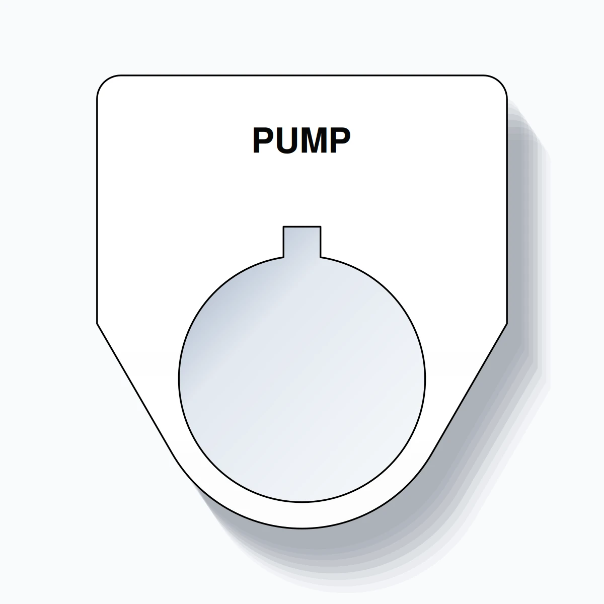 Pump Module Tags 22mm Ring Tag – PUMP, Single-Line Traditional, Allen-Bradley Compatible ...