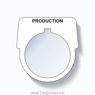 30mm Ring Tag – PRODUCTION, Single-Line Harmony 9001K, Allen-Bradley ...